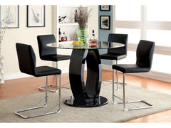Lodia Black 5 Pc. Dining Room Set - Ornate Home