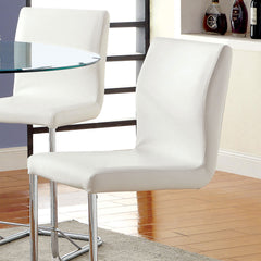 Lodia White 5 Pc. Round Counter Height Dining Room Set - Ornate Home