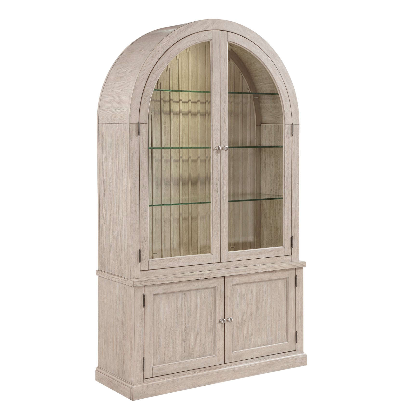 Lofton Light Gray Curio - Ornate Home