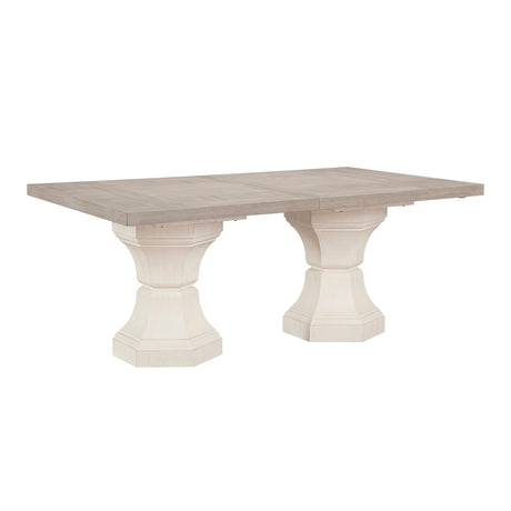 Lofton Light Gray / White Dining Table - Ornate Home