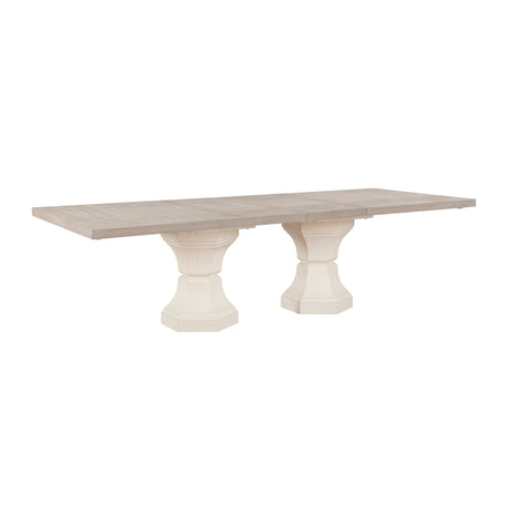 Lofton Light Gray / White Dining Table - Ornate Home