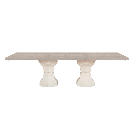 Lofton Light Gray / White Dining Table - Ornate Home