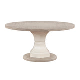 Lofton Light Gray/White/Ivory 5-Piece Round Dining Table Set - Ornate Home