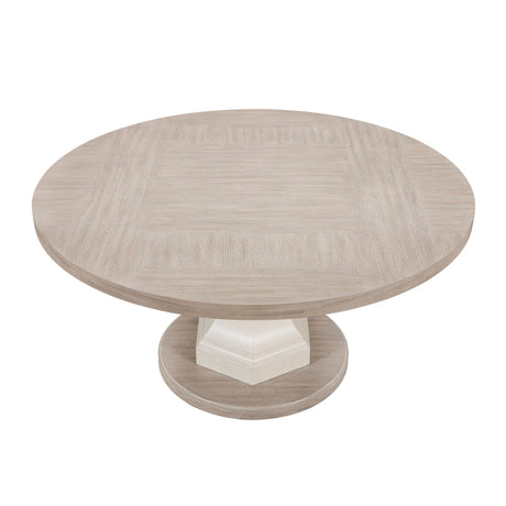 Lofton Light Gray/White/Ivory 5-Piece Round Dining Table Set - Ornate Home