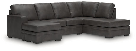 Lofton-Pike Shadow 2-Piece Sectional with Chaise - Ornate Home
