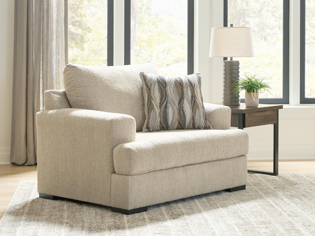 Lofwood Oatmeal Chair and a Half - Ornate Home
