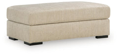 Lofwood Oatmeal Ottoman - Ornate Home