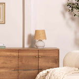 Logale White Solid Ceramic Table Lamp - Ornate Home