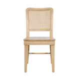 Logan Natural Dining Chair w/ Cane Insert (Set of 2) - Ornate Home