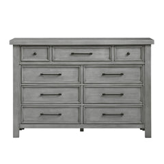 Logandale Antique Gray 5-Piece Queen Bedroom Set - Ornate Home