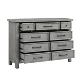 Logandale Antique Gray 5-Piece Queen Bedroom Set - Ornate Home