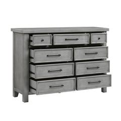 Logandale Antique Gray 5-Piece Queen Bedroom Set - Ornate Home