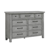 Logandale Antique Gray 5-Piece Queen Bedroom Set - Ornate Home
