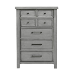 Logandale Antique Gray 5-Piece Queen Bedroom Set - Ornate Home