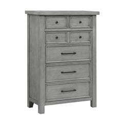 Logandale Antique Gray 5-Piece Queen Bedroom Set - Ornate Home