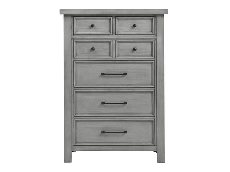 Logandale Antique Gray Chest - Ornate Home