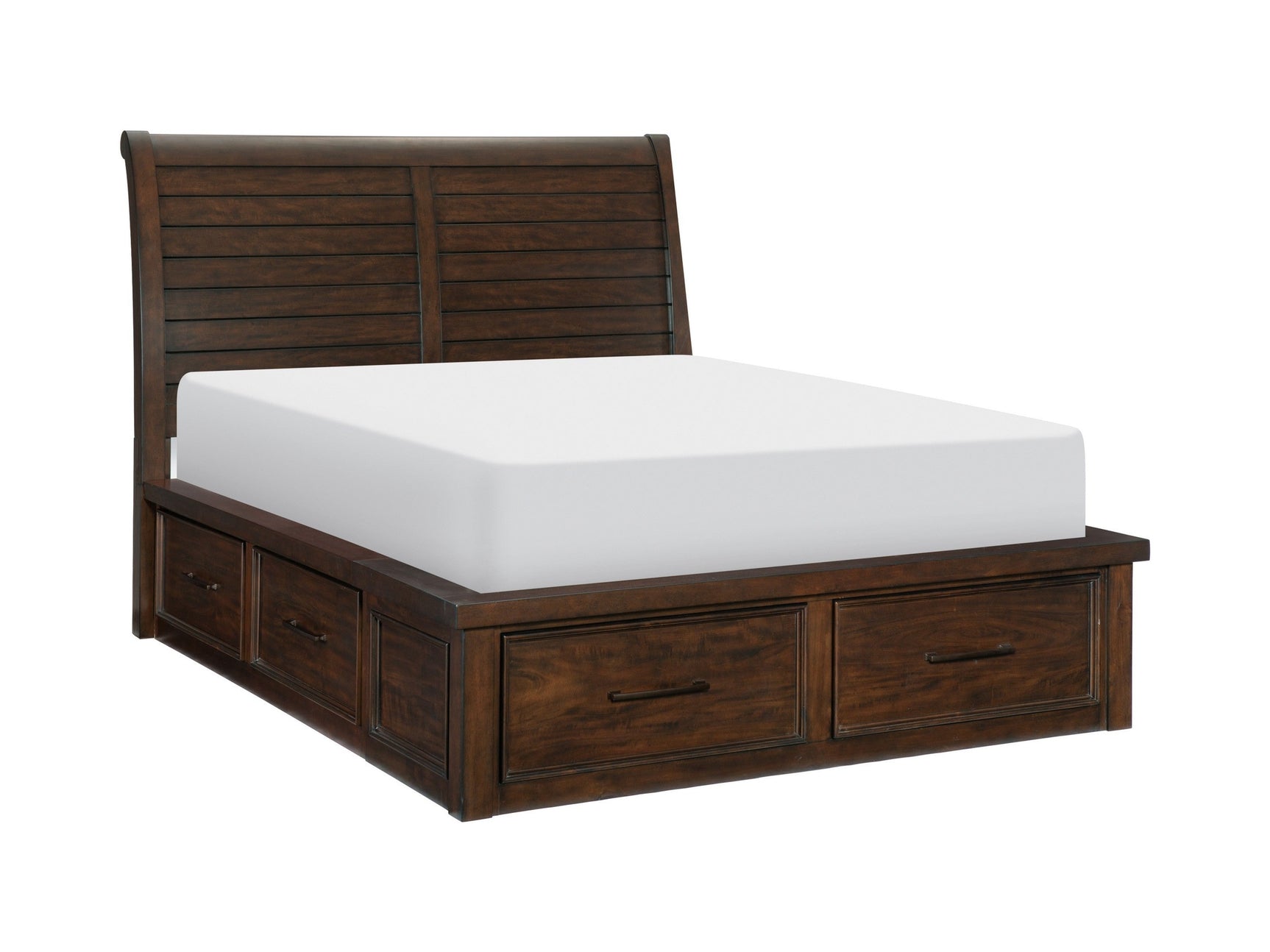 Logandale Brown California King Platform Bed - Ornate Home
