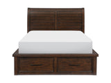 Logandale Brown Eastern King Platform Bed - Ornate Home