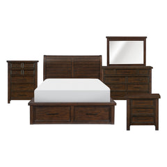 Logandale Espresso 5pc Bedroom Set - Ornate Home