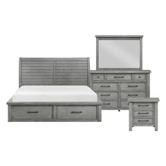 Logandale Gray 4pc Bedroom Set - Ornate Home