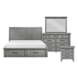 Logandale Gray 4pc Bedroom Set - Ornate Home