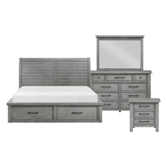 Logandale Gray 4pc Bedroom Set - Ornate Home
