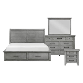 Logandale Gray 4pc Bedroom Set - Ornate Home