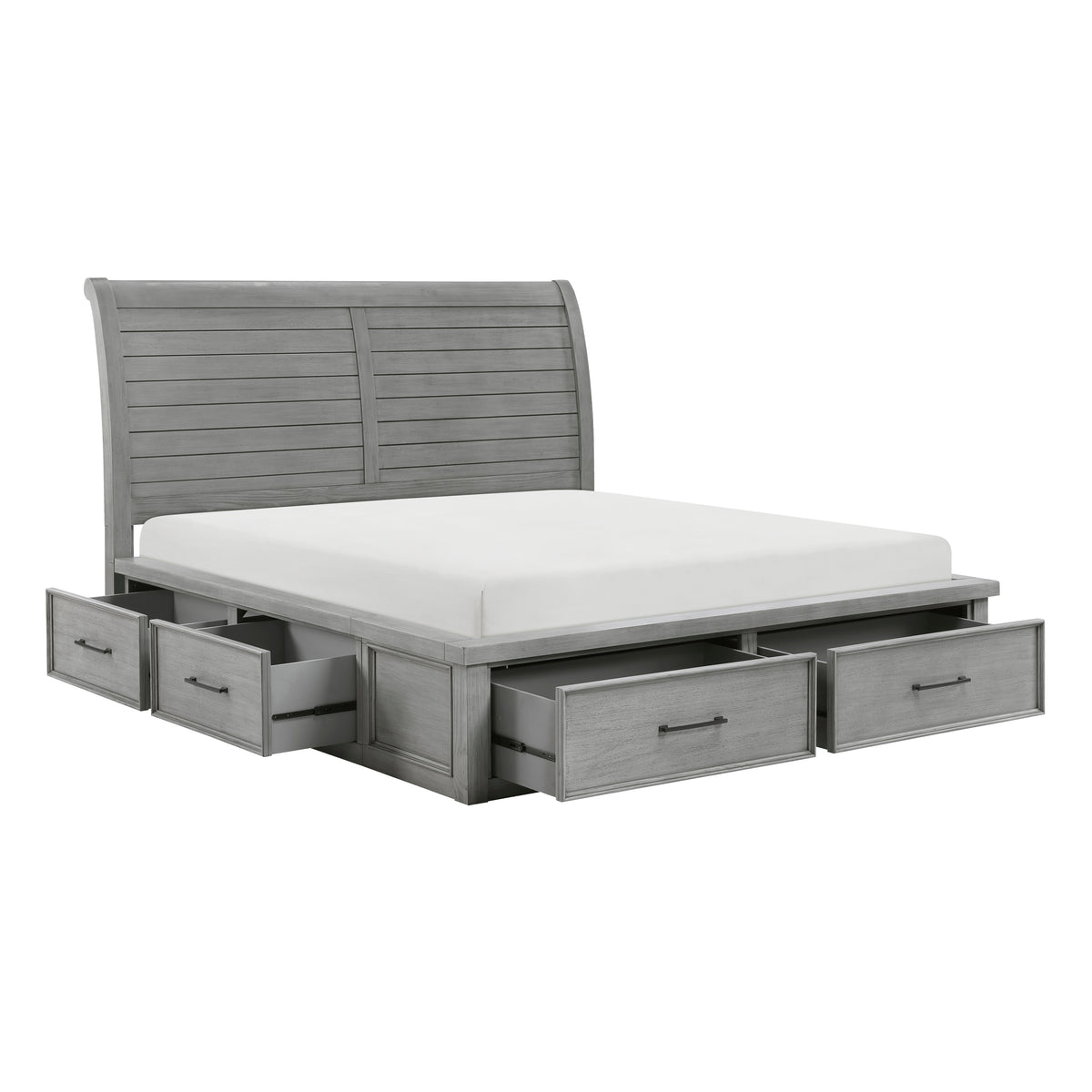 Logandale Gray 4pc Bedroom Set - Ornate Home