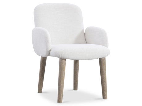 Loggia Aria/White/Cream Arm Chair (24" x 27.13" x 34") - Ornate Home