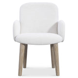 Loggia Aria/White/Cream Arm Chair (24" x 27.13" x 34") - Ornate Home