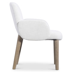 Loggia Aria/White/Cream Arm Chair (24" x 27.13" x 34") - Ornate Home