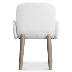 Loggia Aria/White/Cream Arm Chair (24" x 27.13" x 34") - Ornate Home