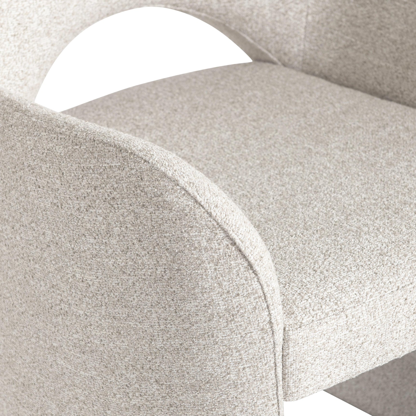 Loggia Aria/White/Cream Arm Chair (26.5" x 28.31" x 35.31) - Ornate Home