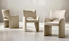 Loggia Aria/White/Cream Arm Chair - Ornate Home