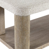 Loggia Aria/White/Cream Rectangular Bench - Ornate Home