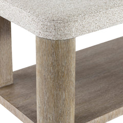 Loggia Aria/White/Cream Rectangular Bench - Ornate Home