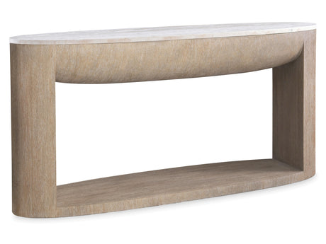Loggia Travertine/Aria Console Table (Cast Resin Base) - Ornate Home