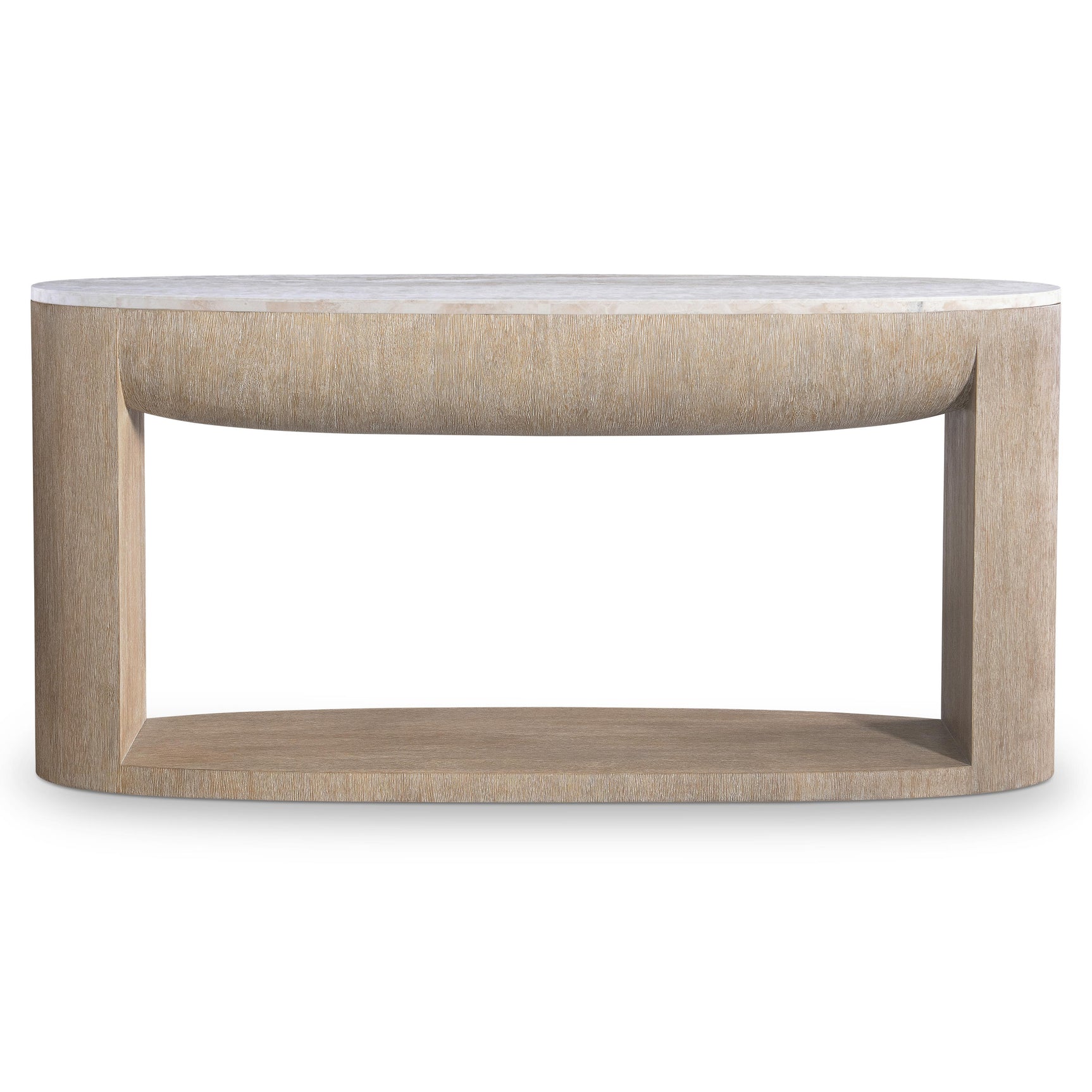 Loggia Travertine/Aria Console Table (Cast Resin Base) - Ornate Home