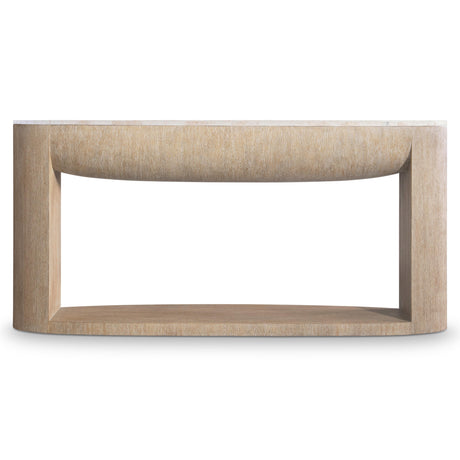 Loggia Travertine/Aria Console Table (Cast Resin Base) - Ornate Home