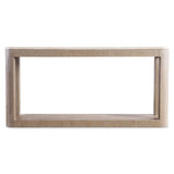 Loggia Travertine/Aria Console Table (Oak Base) - Ornate Home