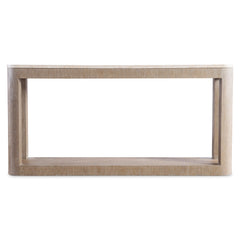 Loggia Travertine/Aria Console Table (Oak Base) - Ornate Home
