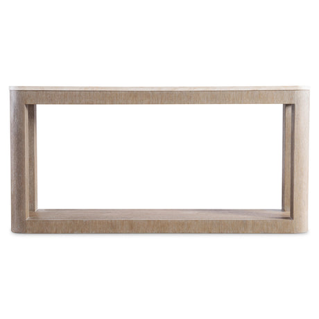 Loggia Travertine/Aria Console Table (Oak Base) - Ornate Home