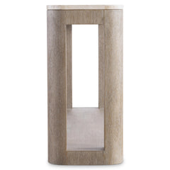 Loggia Travertine/Aria Console Table (Oak Base) - Ornate Home