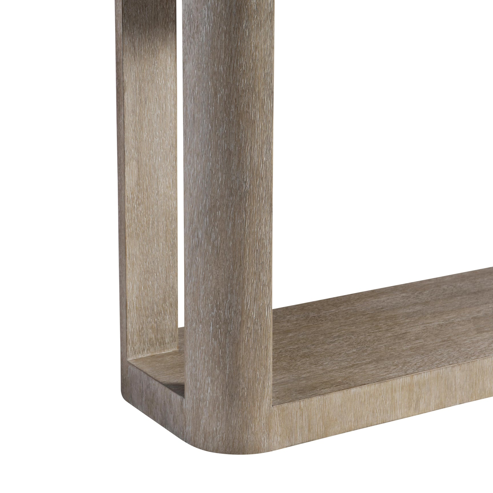 Loggia Travertine/Aria Console Table (Oak Base) - Ornate Home