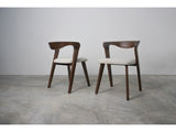Logstor Walnut Chair (Set of 2) - Ornate Home