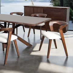 Logstor Walnut Dining Table - Ornate Home