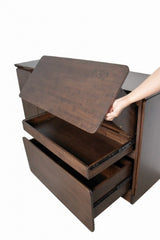 Logstor Walnut Server - Ornate Home