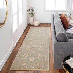 Logville Hand Tufted Light Olive 1121 Area Rug - Ornate Home