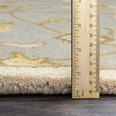 Logville Hand Tufted Light Olive 1121 Area Rug - Ornate Home
