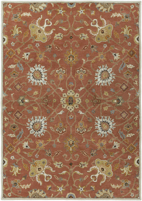 Logville Hand Tufted Rust 1119 Wool Rug - Ornate Home